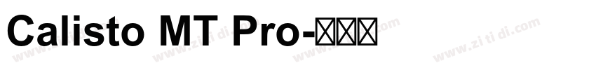 Calisto MT Pro字体转换